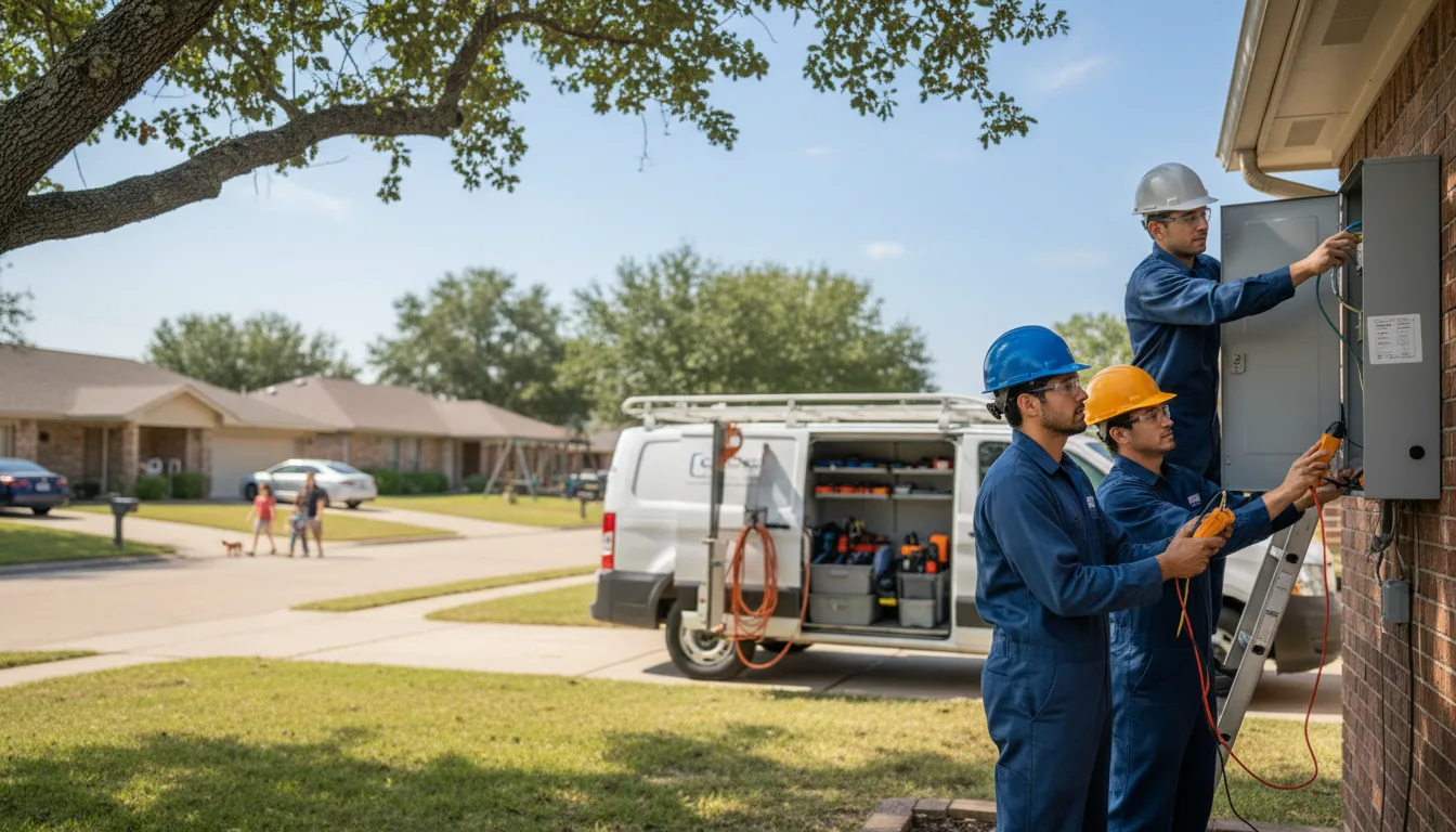 Certified electrician providing emergency electrical services in Castalia, IA